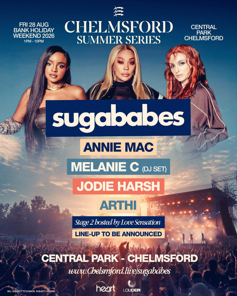 Sugababes headline Friday 28 August with Annie Mac, Melanie C and Jodie Harsh
